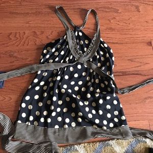 Tie in back halter